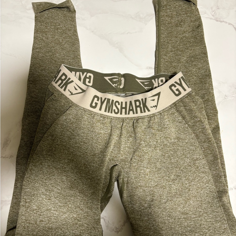 Gymshark Heathered Green Leggings